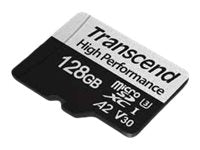 TRANSCEND 128Go microSDavec adaptateur SD UHS-I U3 A2 pour les consoles de jeux portables