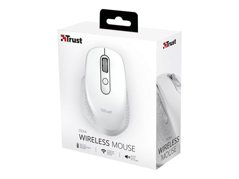 TRUST Souris sans fil OZAA Compact multi-connexion - Blanche