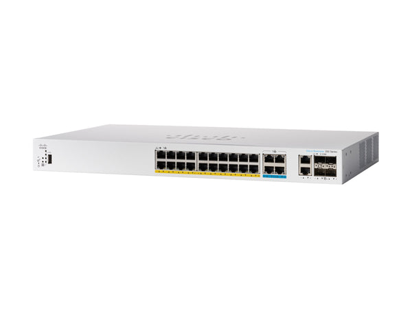 CISCO Catalyst 1300 24-Port Switch / 8-Port 2.5GE + 16-Port 1GE PoE+ with 375W power budget 4 x 10G SFP+ Uplinks