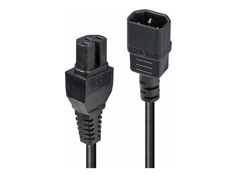 LINDY 2m IEC C14 to IEC C15 Extension Cable