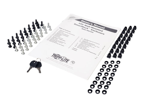 EATON Wall-Mounted SmartRack 10U Enclosure L. 600mm D.600mm Rear Hinges and Glass Door