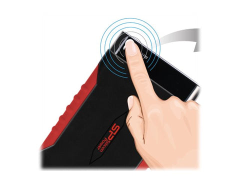 SILICON POWER External HDD Armor A15 1To 2.5p USB 3.2 Black & Red Anti-shock MIL-STD 810F Method 516.5 Procedure IV LED light