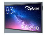 OPTOMA 5863RK 86p 400cd/m2 UHD Interactive 4K Multi-Touch-Display Android 13 Integrated Google Play Store
