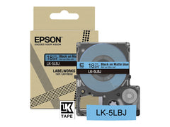 EPSON Matte Tape Blue/Black 18mm 8m LK-5LBJ