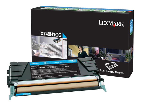 LEXMARK X748 cartouche de toner cyan haute capacité 10.000 pages pack de 1 With returnprogram