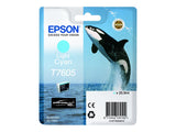 EPSON T7605 cartouche dencre cyan haute capacité clair 25,9ml 2390 pages pack de 1