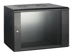 MCL IC6E99AL60P459U - Coffret réseau mural 19p 9U profondeur 450 - Noir