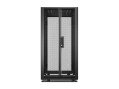 APC Easy Rack 600mm/24U/1000mm with Roof Side panel castors feet and 4 Brackets No Bottom black