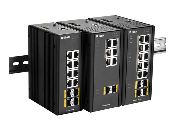 D-LINK 14 Port L2 Managed Switch with 10 x 10/100/1000BaseTX ports 8 PoE & 4 x 100/1000BaseSFP ports