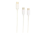 STEELPLAY Cable Dual Play & Charge Pour Manettes Blanc PS5