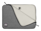 PORT DESIGNS Trendy Cotton Neoprene Laptop Sleeve 15.6p L-shaped opening for easy access Stretchy cotton neoprene material Grey