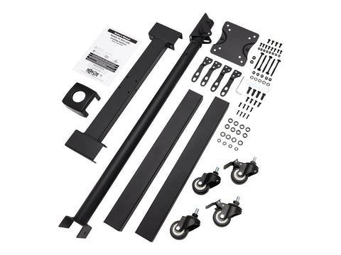 EATON TRIPPLITE Mobile TV Stand - Height Adjustable 13inch to 42inch TVs and Monitors Locking Casters Black