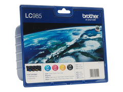 BROTHER LC-985 cartouche d encre noir et tricolore capacité standard nr: 300 pages, cl: 260 pages 4-pack blister sans alarme