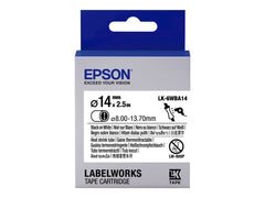 EPSON Ruban LK-6WBA14 - Gaine thermorétractable HST Noir/Blanc d14/2,5