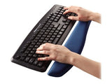 FELLOWES Repose poignet clavier PlushTouch™ - Bleu - Antibactérien