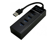 MCL 4 ports USB 3.0 hub - Black