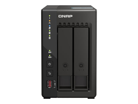 QNAP TS-253E-8G 2-bay desktop NAS Intel Celeron J6412 4C 2.0GHz burst 2.6GHz onboard 8Go RAM 2xHDMI 1.4b 2xM.2 2280 PCIe slots