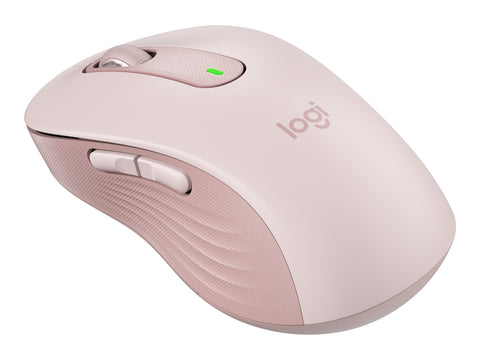 LOGITECH Signature M650 L Mouse large size optical 5 buttons wireless Bluetooth 2.4 GHz Bolt USB receiver rose