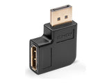 LINDY DisplayPort 1.4 Adapter 90 left Angled M/F