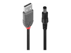 LINDY Adapter Cable USB A male DC 5.5/2.1mm male 1.5m