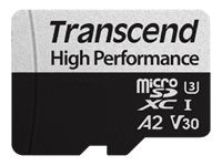 TRANSCEND 64Go microSD avec adaptateur SD UHS-I U3 A2 pour les consoles de jeux portables