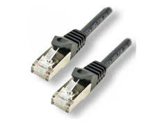 MCL CAT 7 S/FTP LSZH Patch cable - 0.5m Black