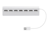 TNB Selfpowered 7Port USB Hub Refined Aluminum Design 7 USB 2.0 Ports