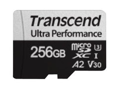 TRANSCEND 256Go microSD w/ adapter UHS-I U3 A2