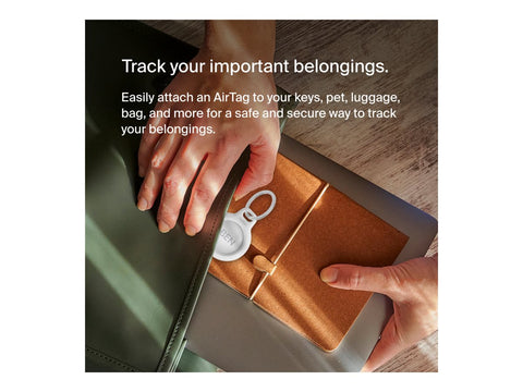 BELKIN Airtag Protection avec porte-clés Blanc