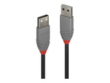 LINDY 0.2m USB 2.0 Type A Cable Anthra Line USB Type A Male to Male