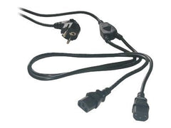 MCL Cordon secteur double 2 x IEC femelle-3m