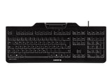 CHERRY KC1000 SC corded Security Keyboard USB ultraflat black with integrated Smartcard-Terminal (CH)