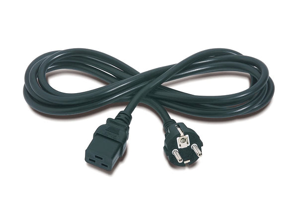 APC CABLE D ALIMENTATION ONDULEUR LONGUEUR 2.5M - PRISE STANDAD FR SCHUKO VERS ONDULEUR IEC C19