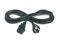 APC CABLE D ALIMENTATION ONDULEUR LONGUEUR 2.5M - PRISE STANDAD FR SCHUKO VERS ONDULEUR IEC C19