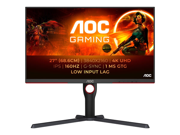 AOC U27G3X/BK 27p IPS 4K 160Hz 1ms 400cd/m2 2xDisplayPort 2xHDMI