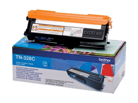 BROTHER TN-328 cartouche de toner cyan très haute capacité 6.000 pages pack de 1