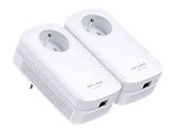 TP-LINK AV1200 Gigabit Passthrough Powerline  Starter Kit 1200Mbps Powerline Datarate  Line-Neutral/Line-Ground 2X2 MIMO1 Gigabit
