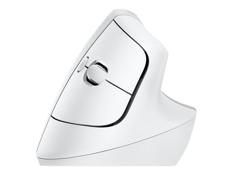 LOGITECH Lift for Mac Vertical mouse ergonomic optical 6 buttons wireless Bluetooth Bolt USB receiver off-white