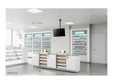 NEOMOUNTS FPMA-C050BLACK Support de plafond pour écran de 10-30p - h 60-85 cm