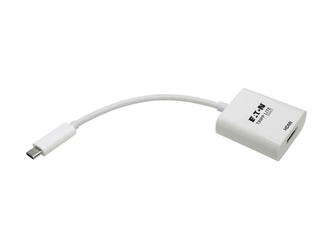 EATON TRIPPLITE USB-C to HDMI Adapter M/F - 4K 60Hz HDCP 2.2 White