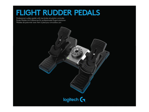 LOGITECH Flight Rudder Pedals Pedals wired for PC