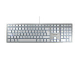 CHERRY KC6000 SLIM FOR MAC - Corded Keyboard - USB - SILVER (GB)