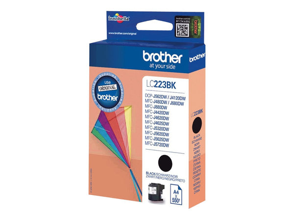BROTHER LC-223 cartouche d encre noir capacité standard 550 pages pack de 1