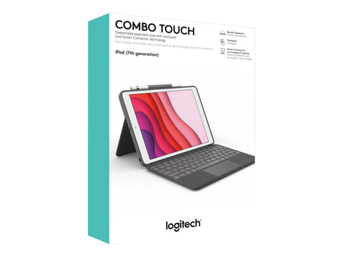 LOGITECH Combo Touch for iPad 7th & 8th generation - Graphite - Fra