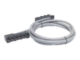 APC Cable distribution de données CAT5e UTP CMR gris 6xRJ-45-6xRJ-45 27 pi 8,2 m