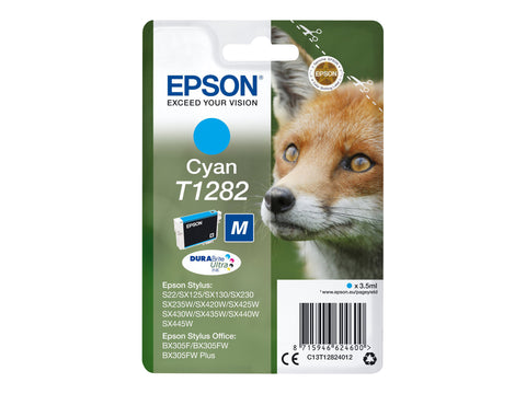 EPSON 1LB T1282 ink cartridge cyan standard capacity 3.5ml 1-pack RF-AM blister w/s