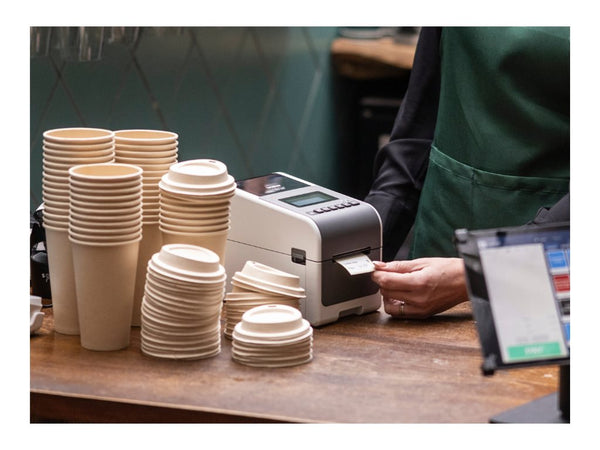 BROTHER 2p label printer USB connection 203dpi Ethernet Battery possible LCD display Bluetooth Wi-Fi