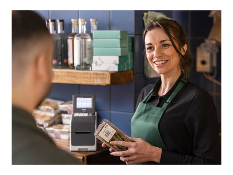 BROTHER 2p label printer USB connection 203dpi Ethernet Possible battery LCD screen Bluetooth Wi-Fi touch screen