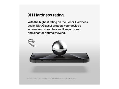 BELKIN ScreenForce Pro UltraGlass2 AM Screen Protection for iPhone 15 Pro