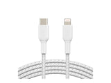 BELKIN BOOST CHARGE USB-C to Lightning Cable Braided 2M White